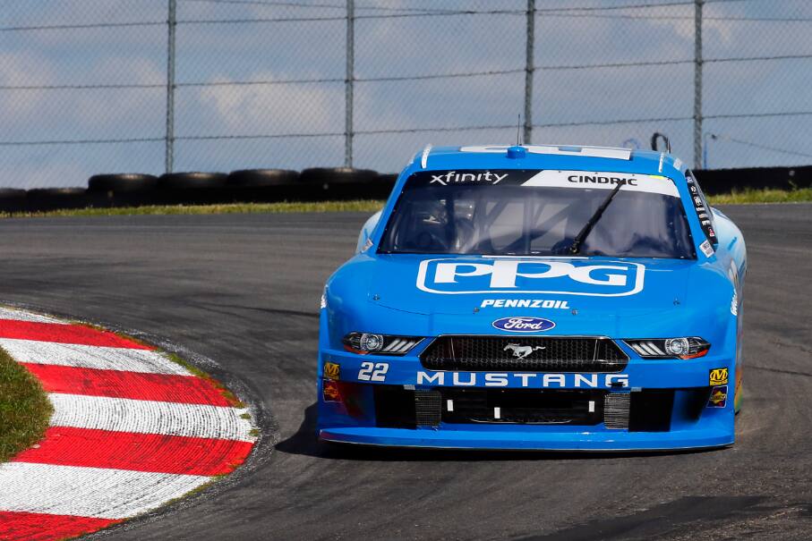 Cindric sat on the pole and led 46 of the 75 laps in a dominating performance in his Mustang. Cindric sat on the pole and led 46 of the 75 laps in a dominating performance in his Mustang.
